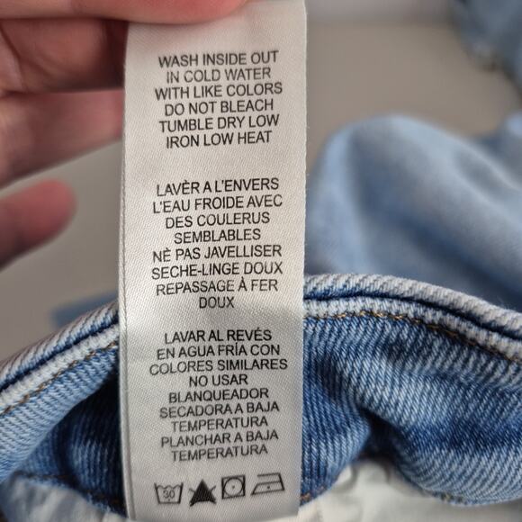 Good American Womens 10/30 Blue Good Legs Cigarette Fit GLSPBD731T BLUE841 Pants - Picture 14 of 15